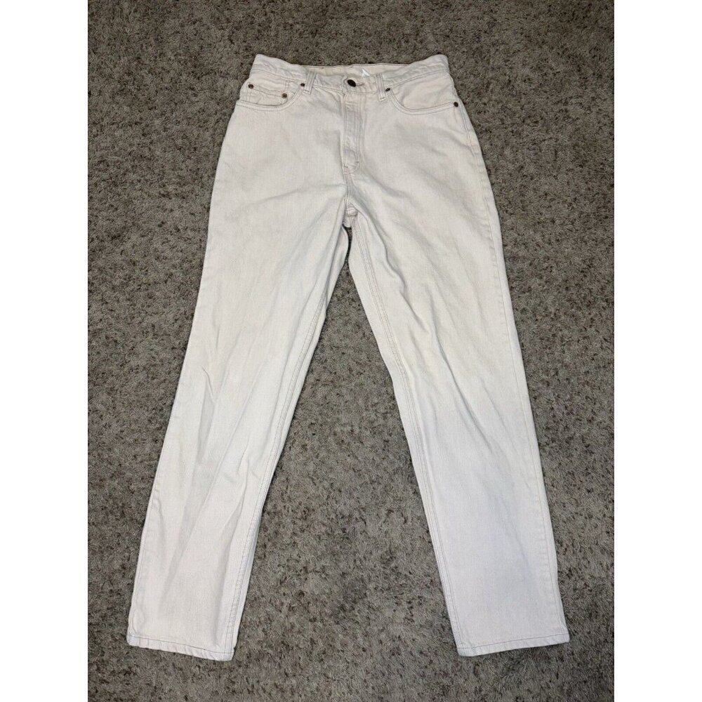 LEVI’S Vintage Relaxed Straight Cream Light Wash Jeans Sz 29x30 Y2k 90’s READ